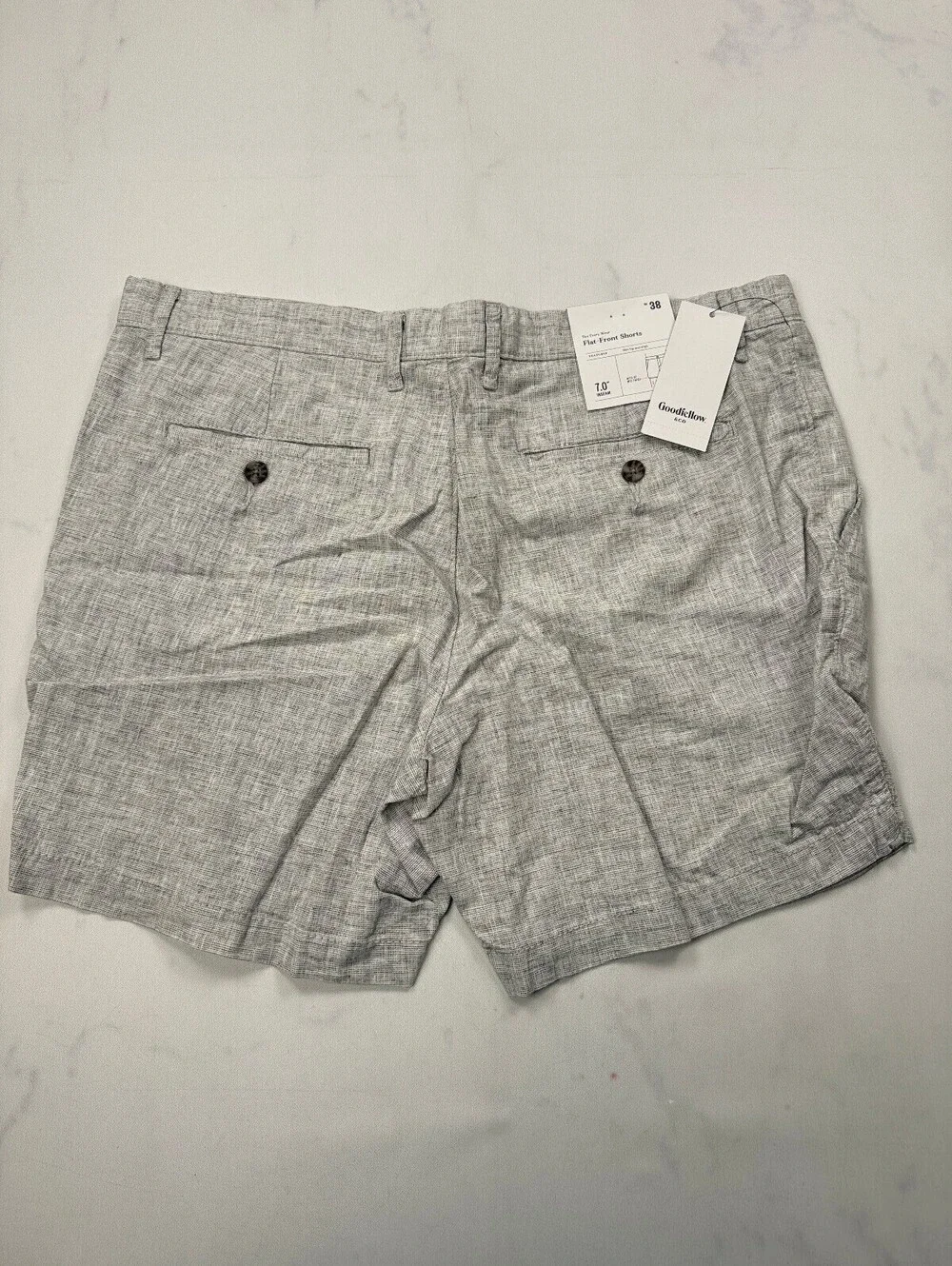 Goodfellow & Co Every Wear Shorts Bermuda Gray Modern Classic Style - Mens 38